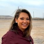 Ginger's burgundy bomber jacket on Good Morning America