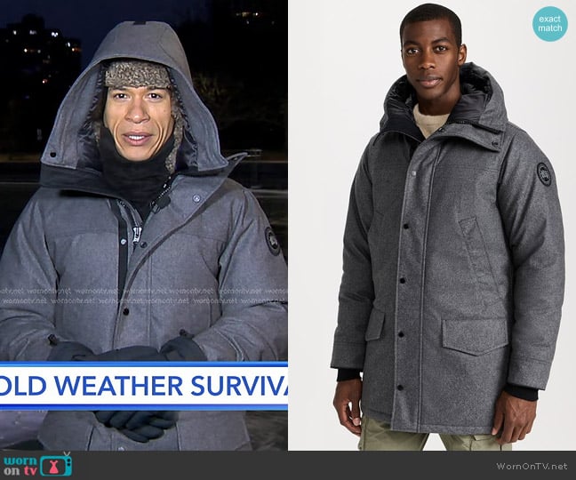 Alex Perez’s grey down jacket on GMA