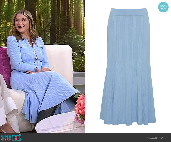 Cara Cara Dara Skirt in Sky Blue worn by Jenna Bush Hager on Today