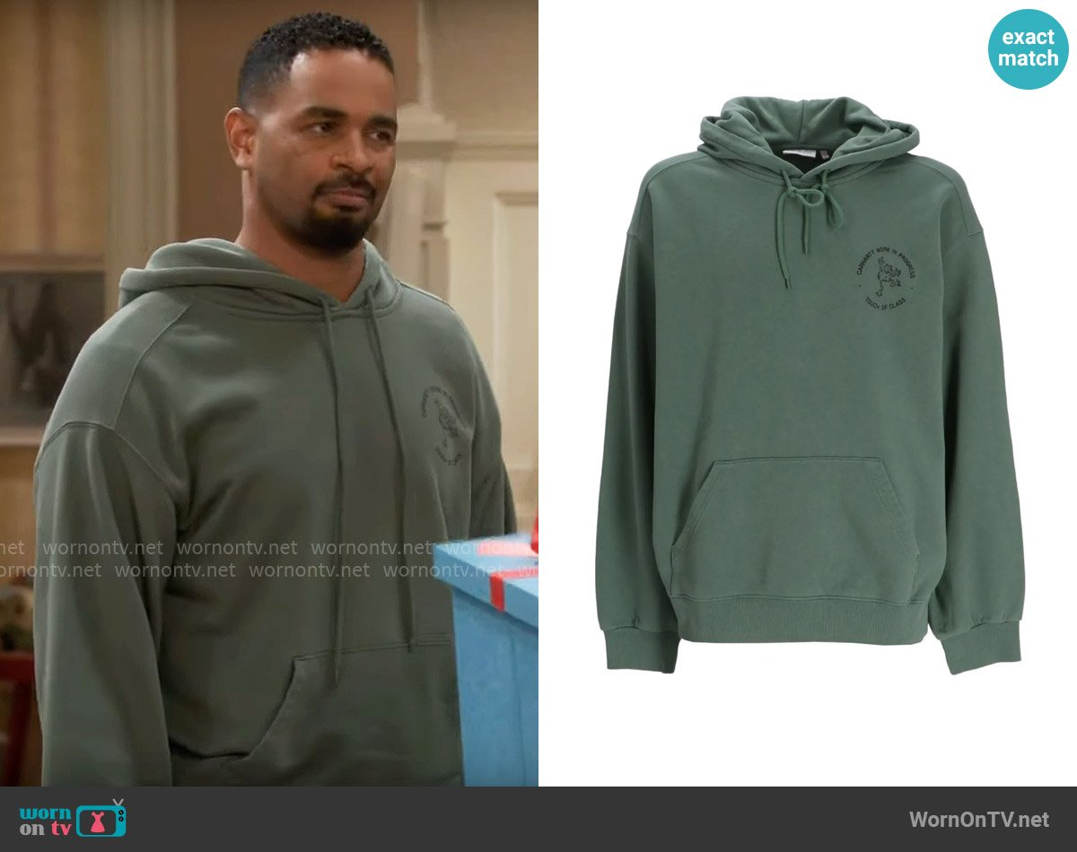 Carhartt WIP Stamped Hoodie worn by Damon (Damon Wayans Jr.) on Poppas House