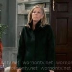 Carly’s dark green coat on General Hospital