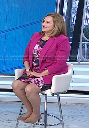 Dr. Carol Ash's floral dress and pink blazer on Today