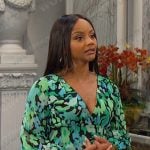 Chanel’s green floral mini dress on Days of our Lives