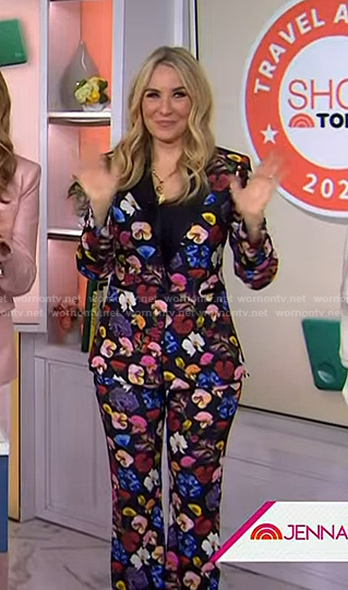 Chassie's floral blazer and pants on Today