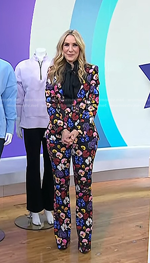 Chassie's floral blazer and pants on Today