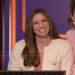 Chelsea Peretti’s knit cardigan on Hollywood Squares