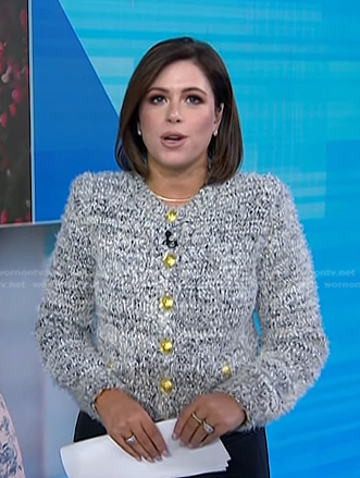 Chloe's grey cardigan on Today