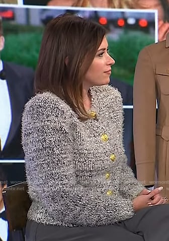 Chloe's grey cardigan on Today