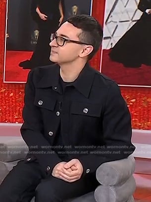 Christian Siriano’s black jacket on Today