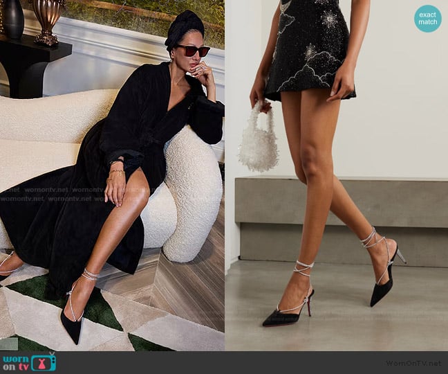 Jenna’s black embellished pumps on RHONY