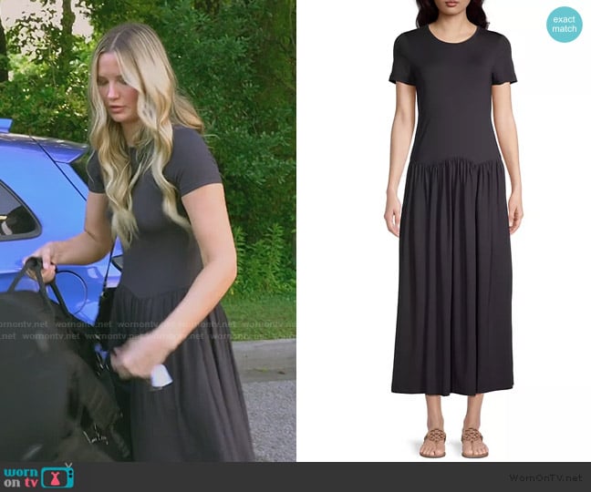 Ciao Lucia Coletta Jersey Pleated Maxi Dress worn by Molly O’Connell on Southern Charm