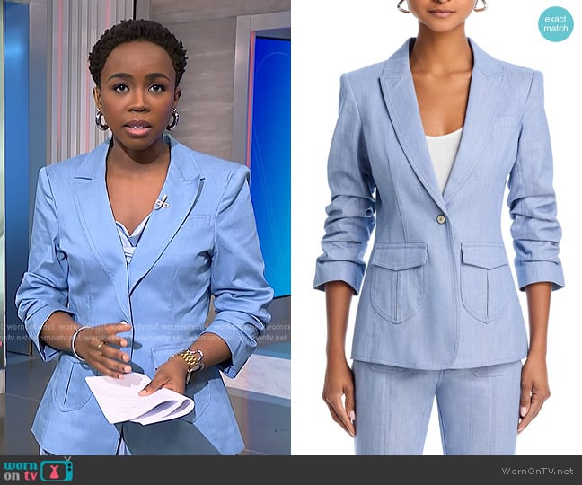 Zihnle’s blue blazer  on NBC News Daily