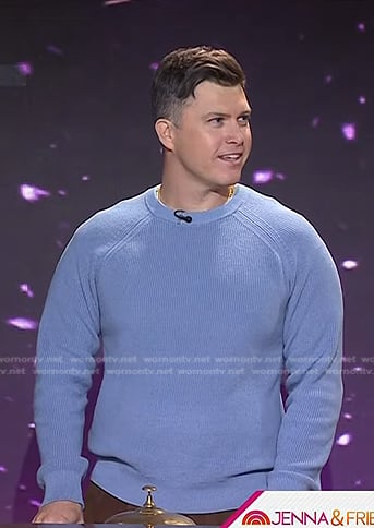 Colin Jost's blue sweater on Today