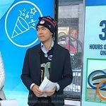 Brian Cheung’s grey colorblock high-top sneakers on Today