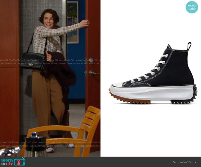 Converse Unisex Run Star Hike Canvas Platform worn by Sarah Horton (Linsey Godfrey) on Days of our Lives