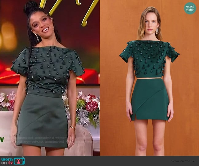 Cult Gaia Delina Top worn by Tiffany Boone on The Jennifer Hudson Show