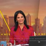 Darlene’s red print shirt on Today