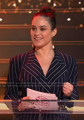 Donna’s navy pinstripe blazer on Today