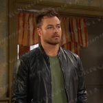 Doug’s black leather zip jacket on Days of our Lives