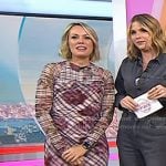 Dylan’s pink floral plaid mesh dress on Today