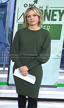 Dylan's green sweater dress on Today