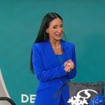 Elizabeth Werner’s blue suit on CBS Mornings