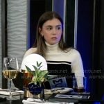 Emma’s striped turtleneck sweater on General Hospital