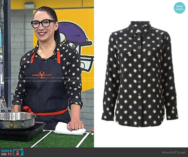 Equipment All Over Star Print Shirt worn by Gesine Bullock-Prado on Today