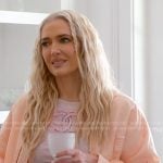 Erika’s pink Chanel tee and bomber jacket on The Real Housewives of Beverly Hills