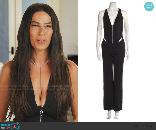 Et Ochs Plunge Neckline Jumpsuit worn by Rebecca Minkoff on The Real Housewives of New York City