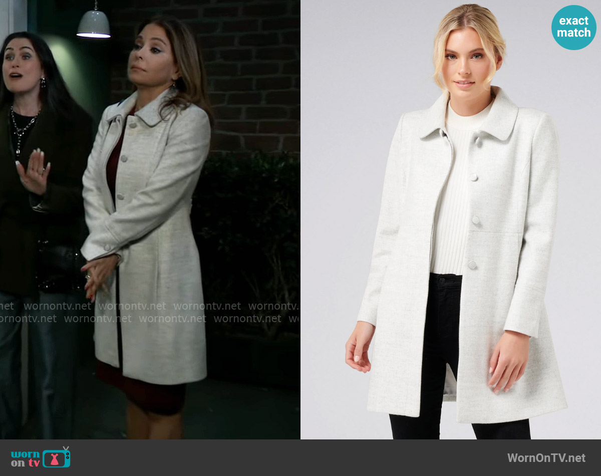 Ever New Emmy Dolly Coat worn by Olivia Falconeri (Lisa Lo Cicero) on General Hospital