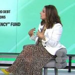 Farnoosh Torabi’s leopard print dress and white blazer on Today