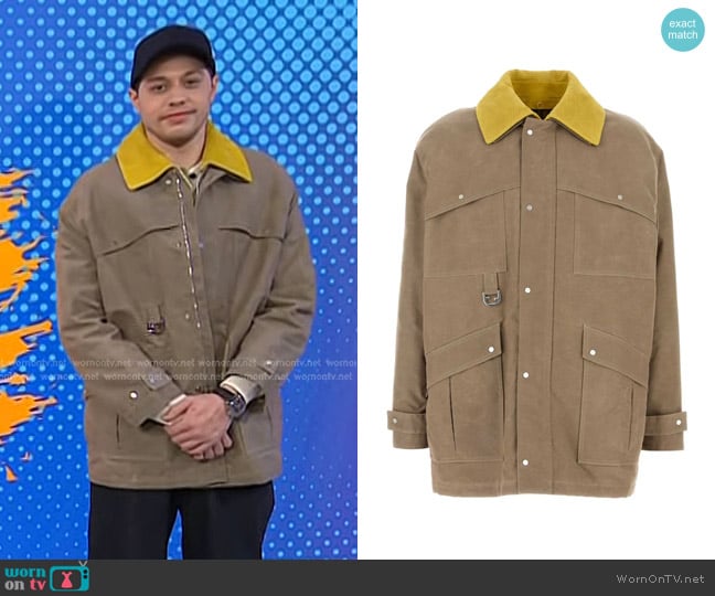 Fendi D-ring Detailing Jacket worn by Pete Davidson on Today