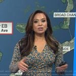 Adelle’s floral v-neck dress on Today