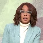 Gayle King’s green suit on CBS Mornings