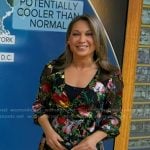 Ginger’s black floral dress on Good Morning America