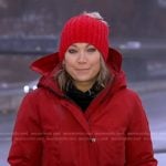 Ginger’s red hooded jacket on Good Morning America