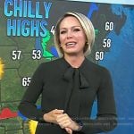 Dylan’s green tie neck dress on Today