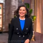 Gretchen Whitmer’s black double breasted blazer on The View