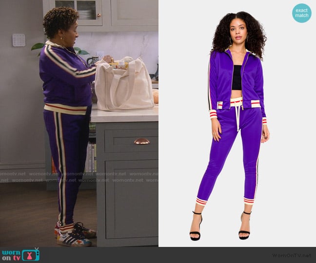 G-Style G Track Suit Set worn by Lucretia Turner (Wanda Sykes) on The Upshaws