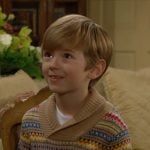 Harrison’s fair isle print sweater on The Young and the Restless