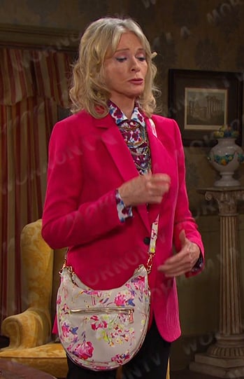 Hattie's floral crossbody bag on Days of our Lives