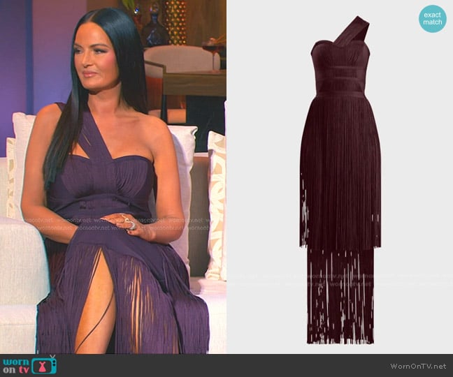 Herve Leger The Daniella Gown worn by Lisa Barlow on The Real Housewives of Salt Lake City