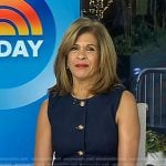 Hoda’s denim vest and wide leg jeans on Today