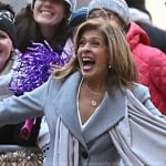 Hoda’s grey coat on Today