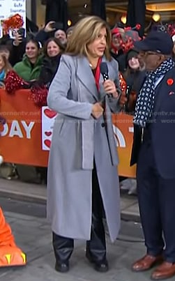 Hoda’s grey coat on Today