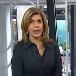 Hoda’s navy twist front shirtdress on Today