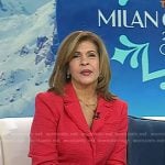 Hoda’s red tweed blazer on Today