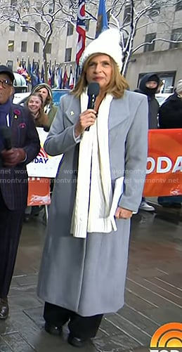 Hoda's grey coat on Today