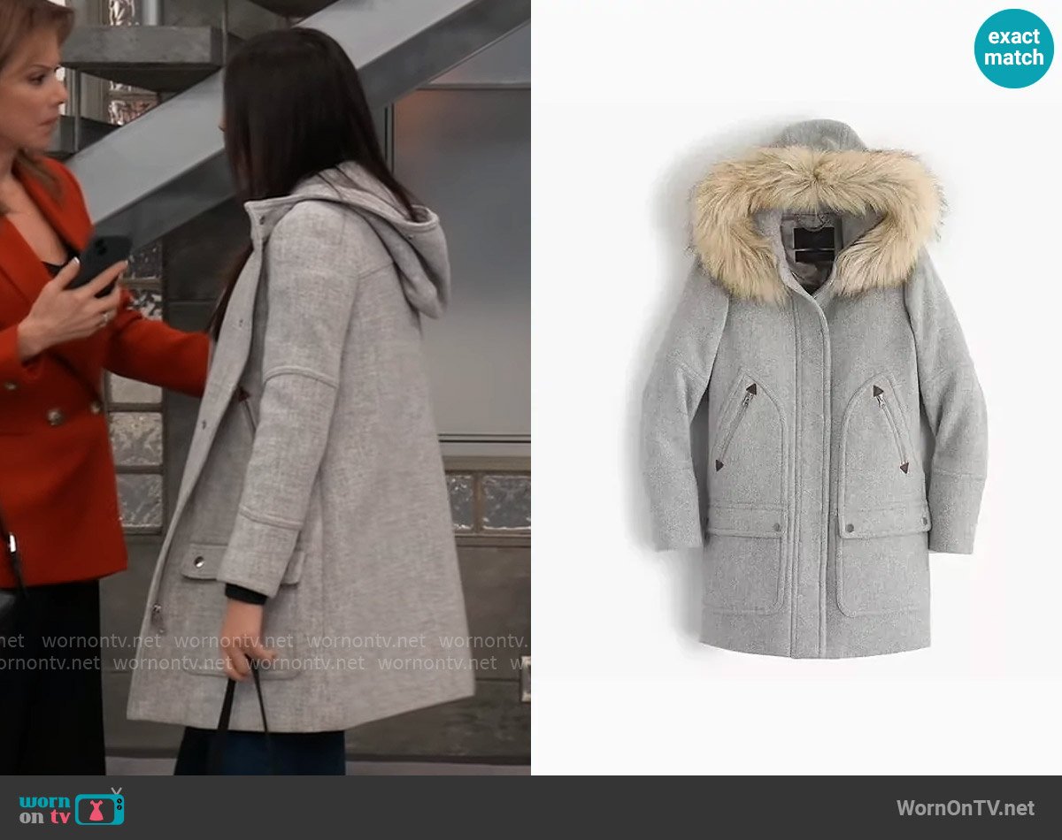 J. Crew Chateau Parka worn by Molly Lansing-Davis (Kristen Vaganos) on General Hospital